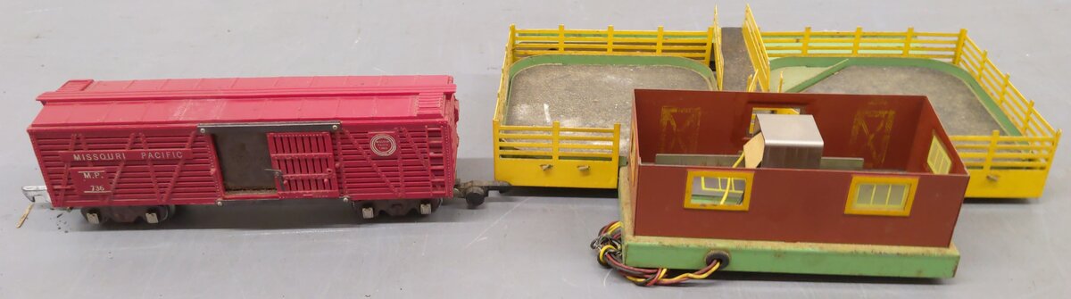 American Flyer 771 Vintage S Operating Cattle Stockyard With Stock Car 736 VG/Box