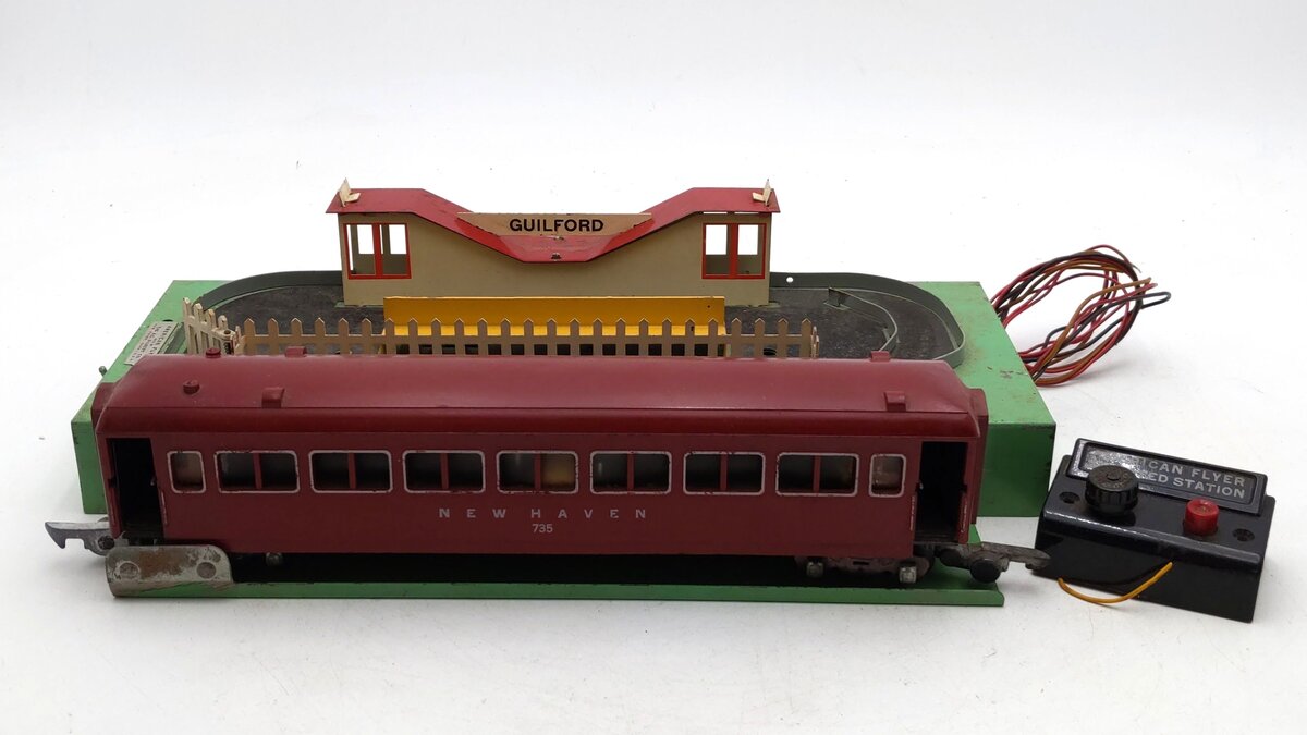 American Flyer 766 Vintage S Animated Station VG