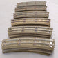 American Flyer 727 Vintage S Curved Rubber Roadbed Sections w/ Track (24)