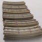 American Flyer 727 Vintage S Curved Rubber Roadbed Sections w/ Track (24)