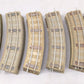 American Flyer 727 Vintage S Curved Rubber Roadbed Sections w/ Track (24)