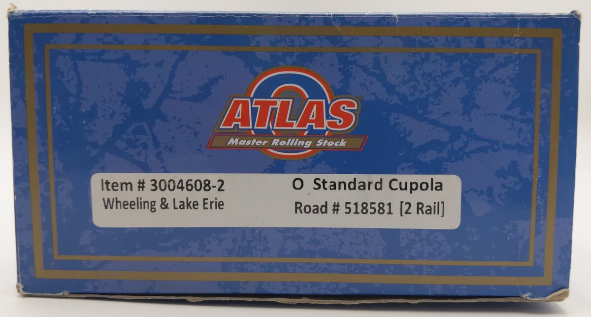 Atlas 3004608 O Wheeling & Lake Erie Extended Cupola Caboose #518581 -2 Rail