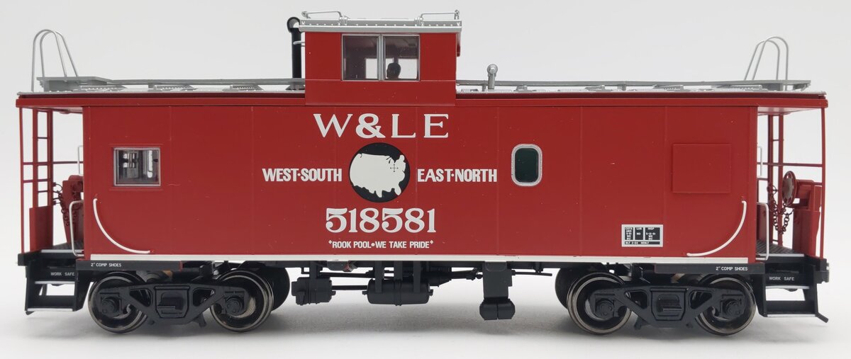 Atlas 3004608 O Wheeling & Lake Erie Extended Cupola Caboose #518581 -2 Rail