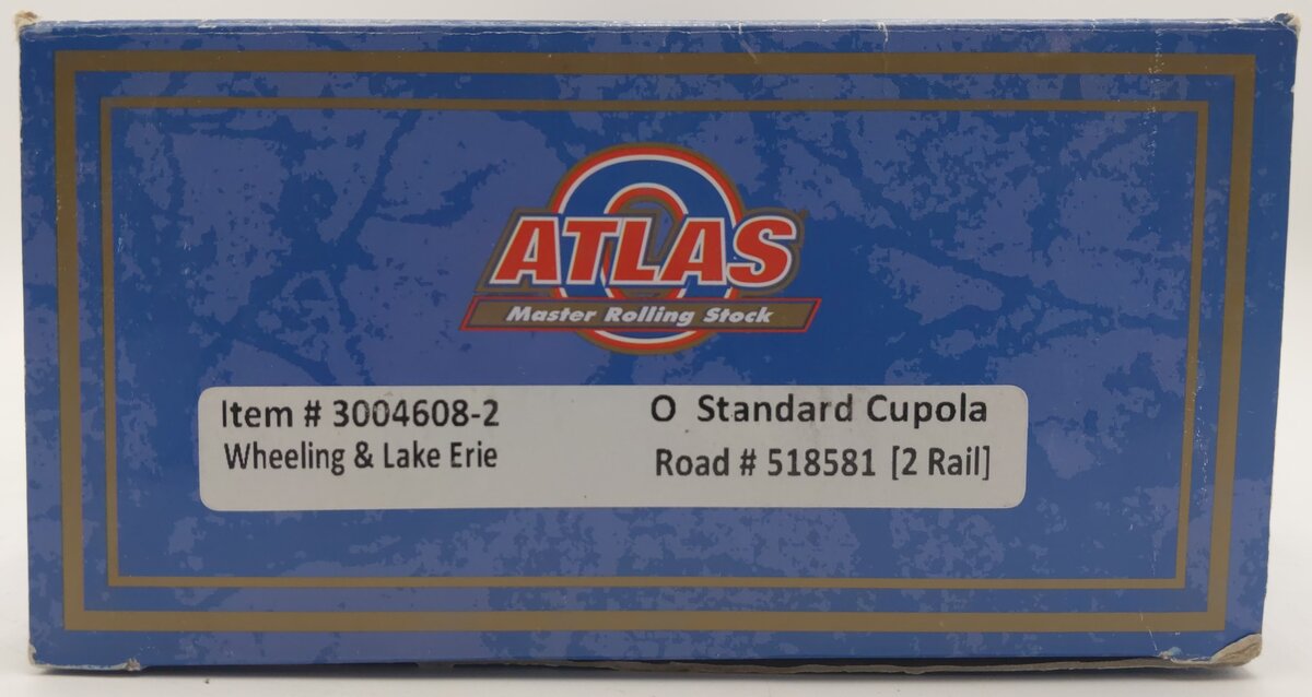 Atlas 3004608 O Wheeling & Lake Erie Extended Cupola Caboose #518581 -2 Rail