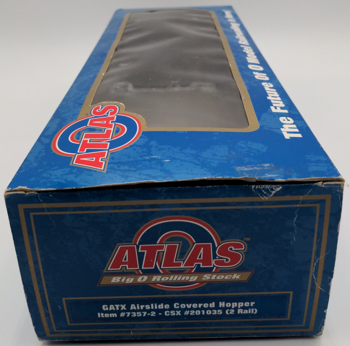 Atlas 7357-2 O CSX Airslide Covered Hopper #201035 (2 Rail) - Custom Weathered/Box