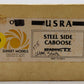 Sunset Models O Gauge Brass Western Maryland Steel Side Caboose- Painted/Box