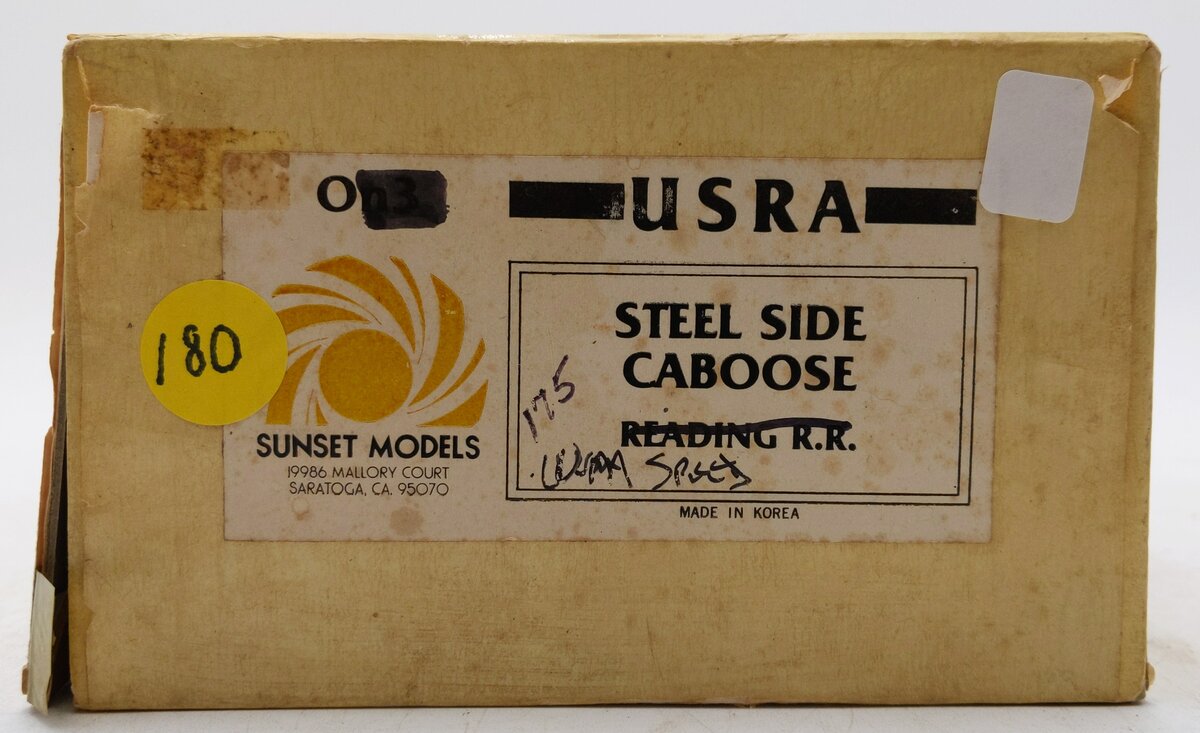 Sunset Models O Gauge Brass Western Maryland Steel Side Caboose- Painted/Box