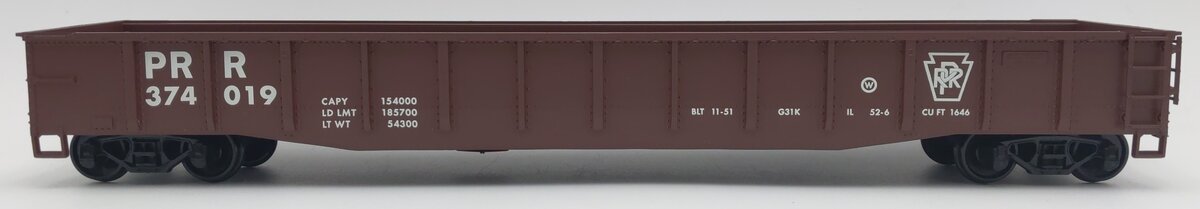 Petersen OG-103 O Gauge Pensylvania Railroad Gondola #374019 [2-Rail] EX/Box