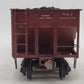 Max Gray 802 BRASS O Scale 2-Rail Custom Nickel Plate Road 4-Bay Hopper #802290 EX