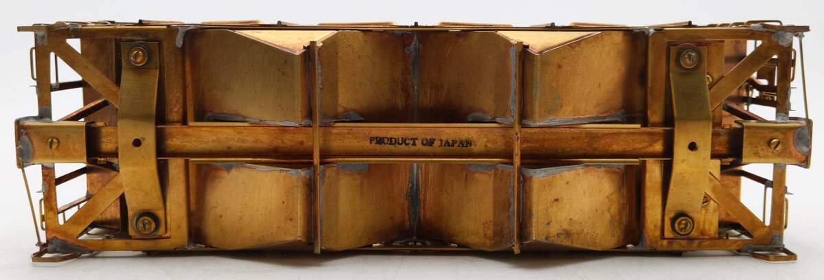 US Hobbies 505 O Scale 2 Rail BRASS Twin Hopper Car (2-Rail) (Unpainted) VG/Box