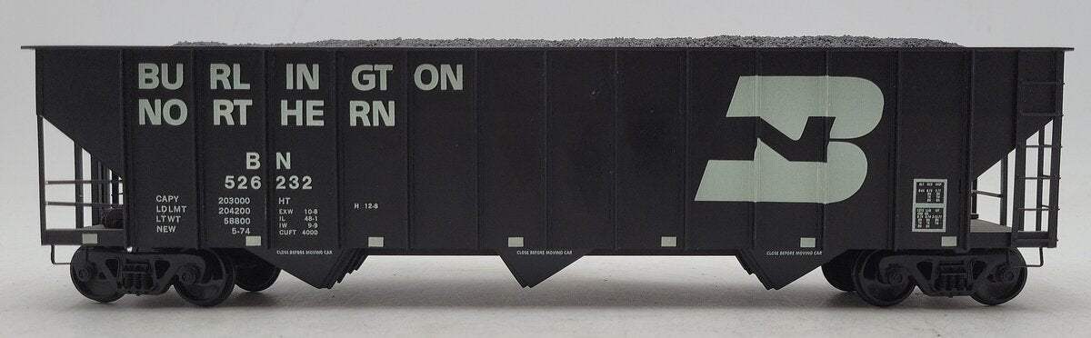 O Gauge Burlington Northern 3-Bay Hopper w/Load #526232[2-Rail] EX