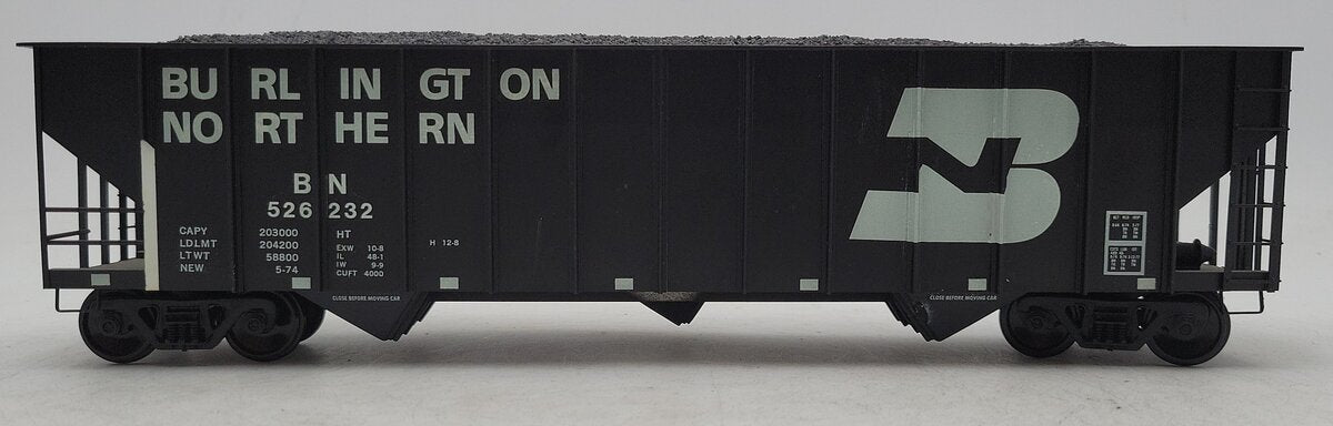 O Gauge Burlington Northern 3-Bay Hopper w/Load #526232[2-Rail] EX