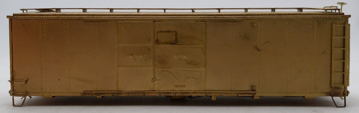 Precision Scale Co. 15451 O BRASS Pennsylvania X-28 Boxcar -2 Rail- Unpainted VG/Box