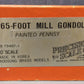 Precision Scale Co. 15497-1 BRASS 2-Rail PRR 65' Mill Gondola #439030- Painted/Box