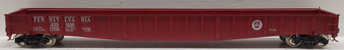 Precision Scale Co. 15497-1 BRASS 2-Rail PRR 65' Mill Gondola #439030- Painted/Box