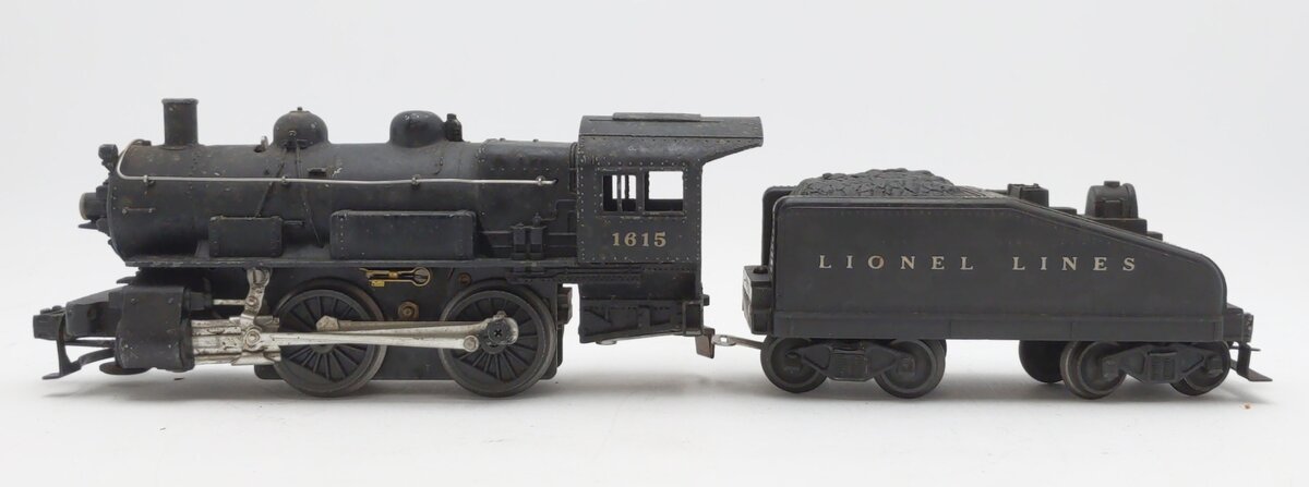Lionel 1615 Vintage O 0-4-0 Die-Cast Steam Switcher Locomotive & Tender VG