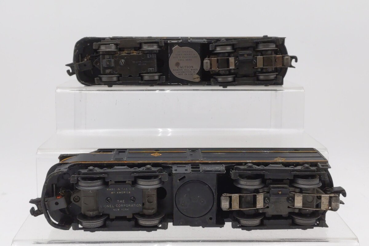 Lionel 2032 Vintage O Erie Alco AA Diesel Locomotive Set VG
