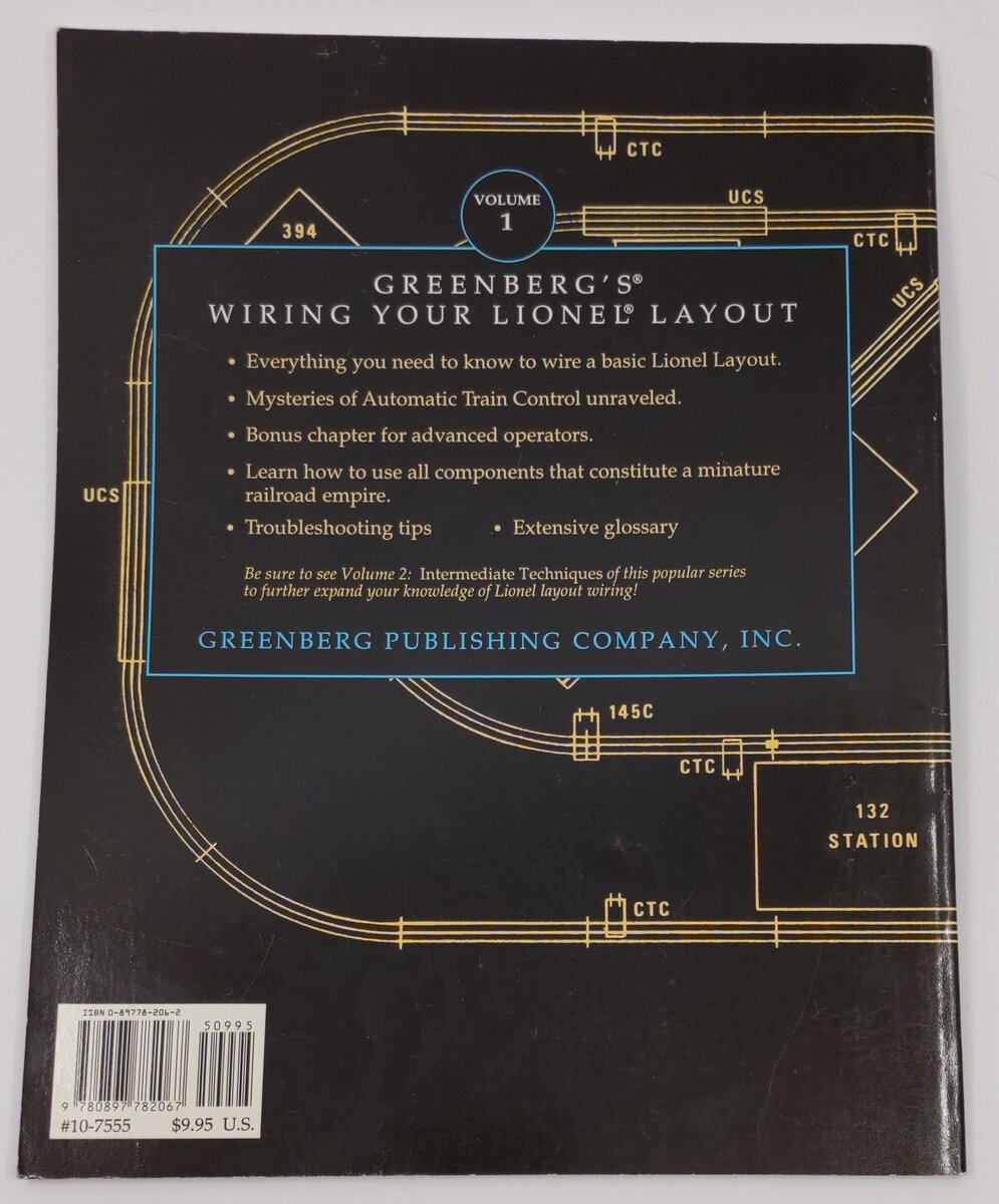 Greenberg's Wiring Your Lionel Layout Paperback Book By Peter H. Riddle VG
