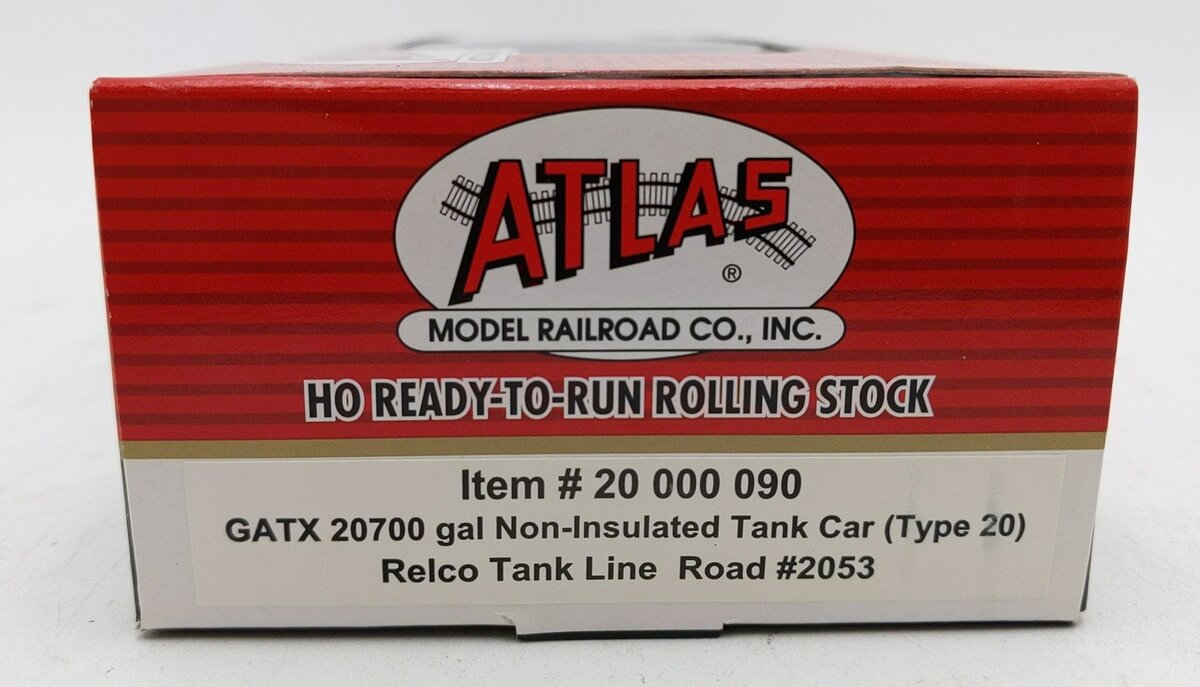 Atlas 20000090 HO Scale Relco 20,700 Gallon Tank Car #2053