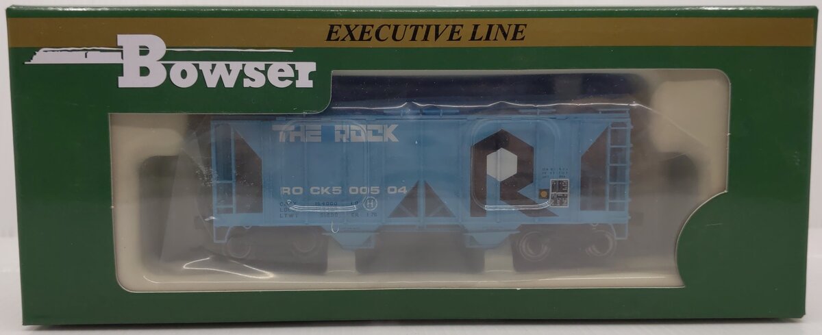 Bowser 40932 HO Rock Island 70-Ton 2-Bay Covered Hopper with Open Sides #500504