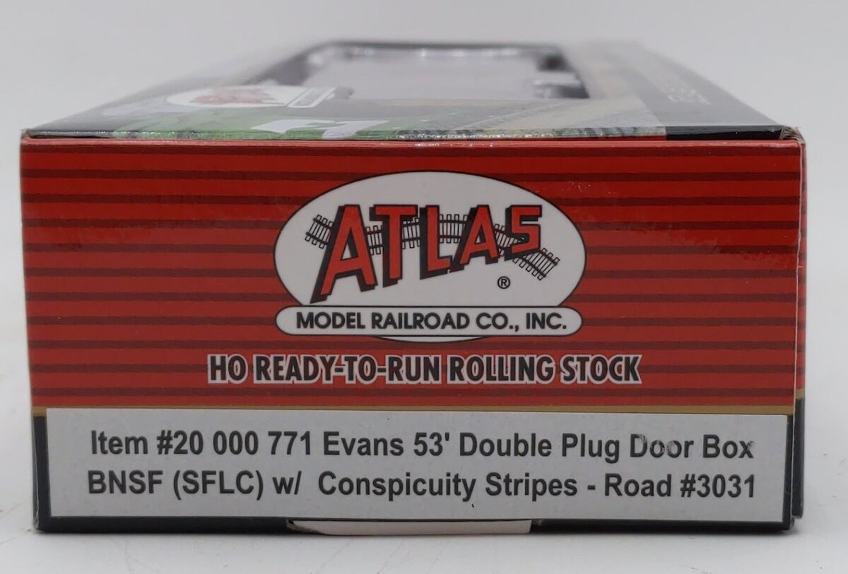 Atlas 20000771 HO BNSF (SFLC) 53' Boxcar w/ Conspicuity Stripes #3031