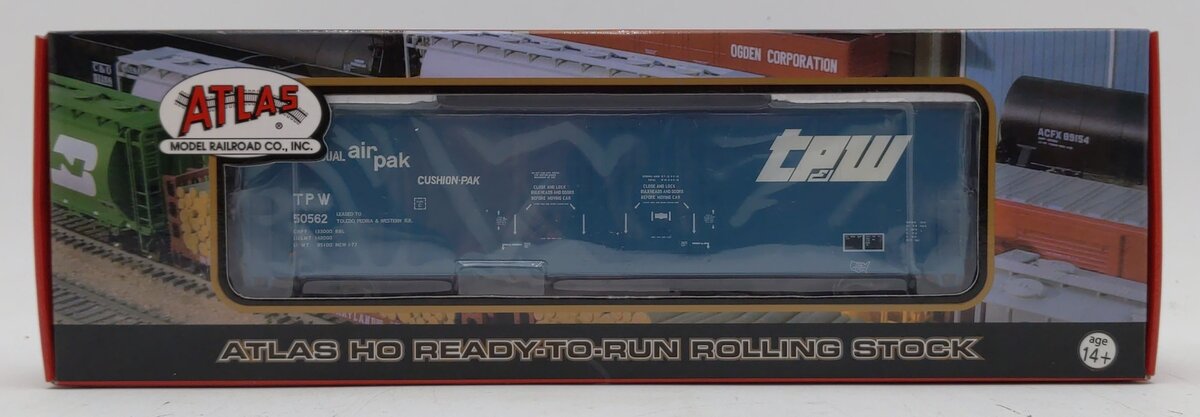 Atlas 20000777 HO Toledo Peoria & Western 53' Evans Plug Door Boxcar #50562