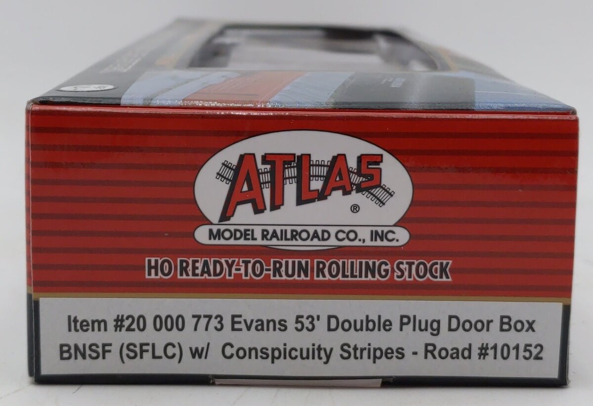 Atlas 20000773 HO BNSF (SFLC)53' Boxcar w/ Conspicuity Stripes #10152