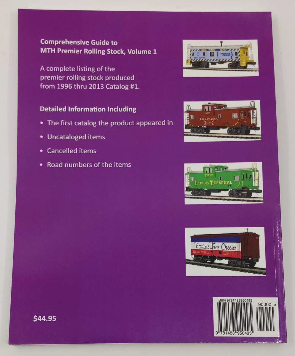 Comprehensive Guide to MTH Premier Rolling Stock, Vol.1 Paperback Book VG