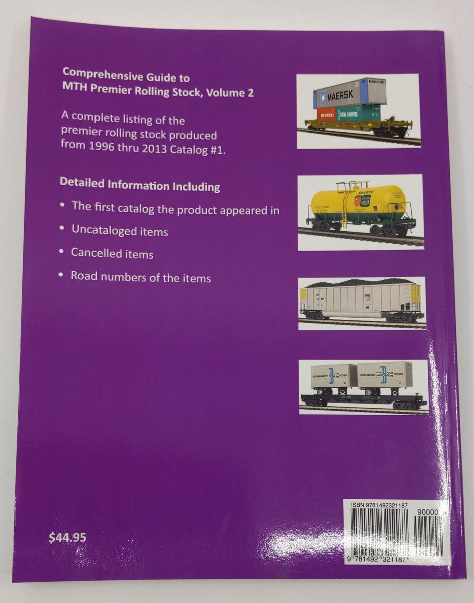 Comprehensive Guide to MTH Premier Rolling Stock Vol.2 Paperback Book VG