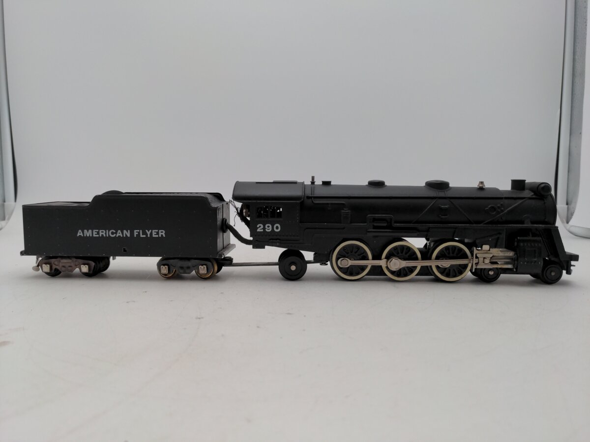 American Flyer 290 Vintage S 4-6-2 Die-Cast Steam Locomotive & Tender VG