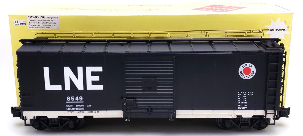 Aristo-Craft 46080 G Scale Lehigh & New England Boxcar #8549 LN/Box