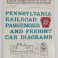 Pennsylvania Railroad Passenger and Freight Car Diagrams Paperback Book VG