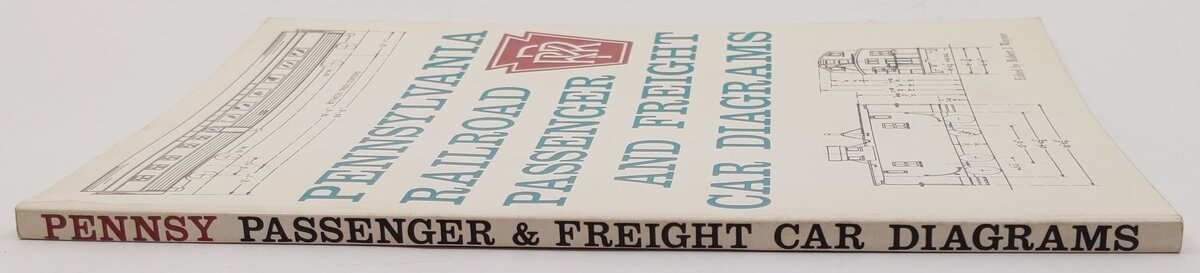 Pennsylvania Railroad Passenger and Freight Car Diagrams Paperback Book VG