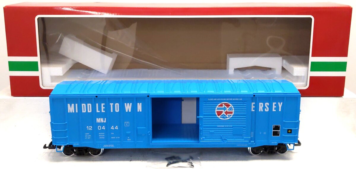 LGB 42934 G Middleton & New Jersey Exterior Post Boxcar #120444 (Metal Wheels)