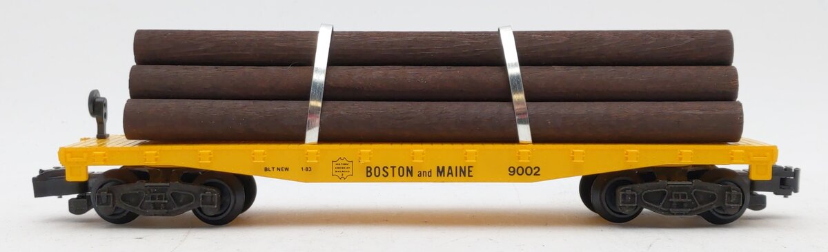 American Flyer 4-9002 S Gauge Boston & Maine Flat Car w/Logs EX/Box