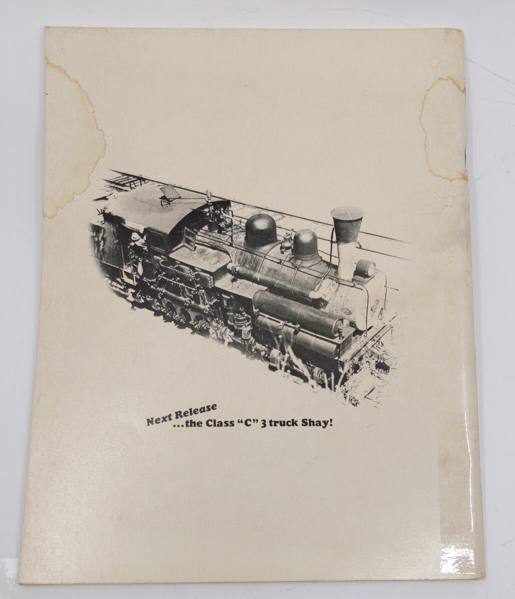 Geared Class B Shay Modeler's Handbook Paperback By Richard (Dick) Appel