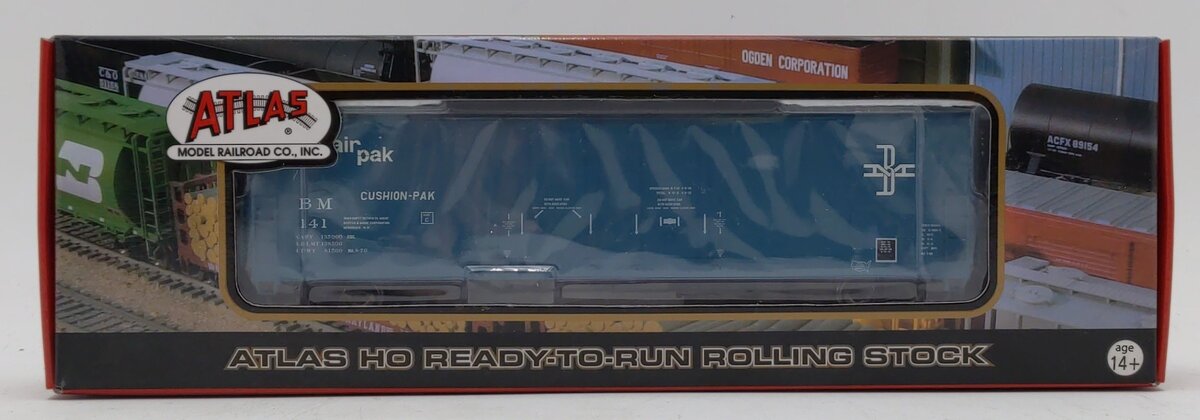 Atlas 20000769 HO B&M 53' Evans Plug Door Boxcar #141