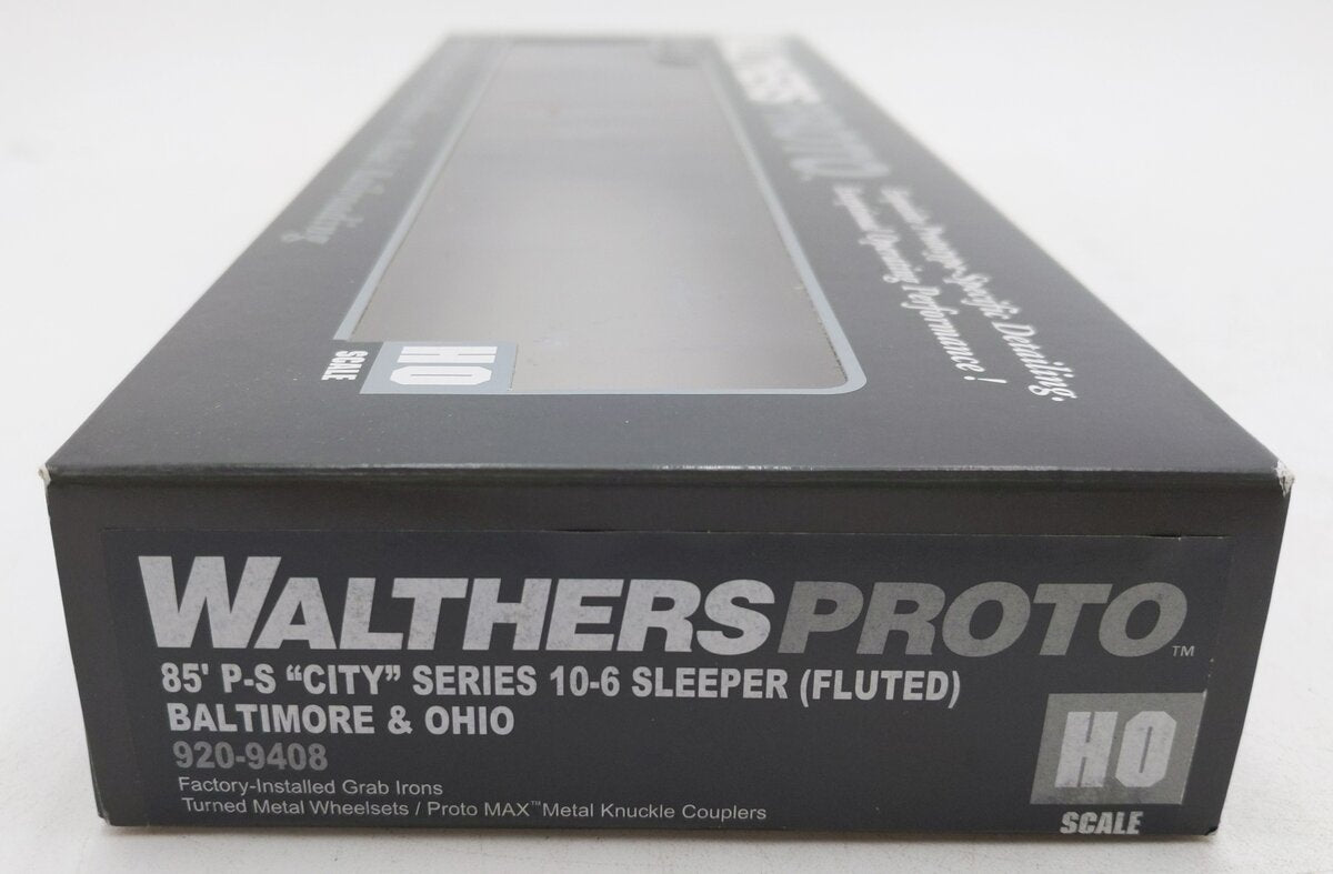 Walthers 920-9408 HO Baltimore & Ohio 85' PS 10-6 Sleeper with Fluted Sides