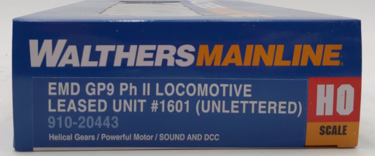 Walthers 910-20443 HO Leased Unit GP9 Ph II Diesel Locomotive Sound & DCC #1601