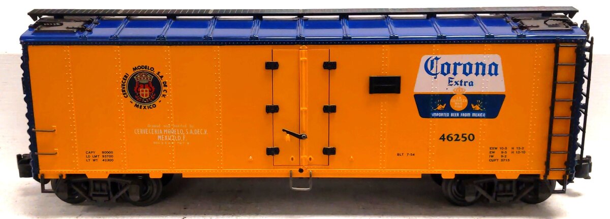Aristo-Craft 46250 G Scale Corona Refrigerator Car #46520 EX/Box