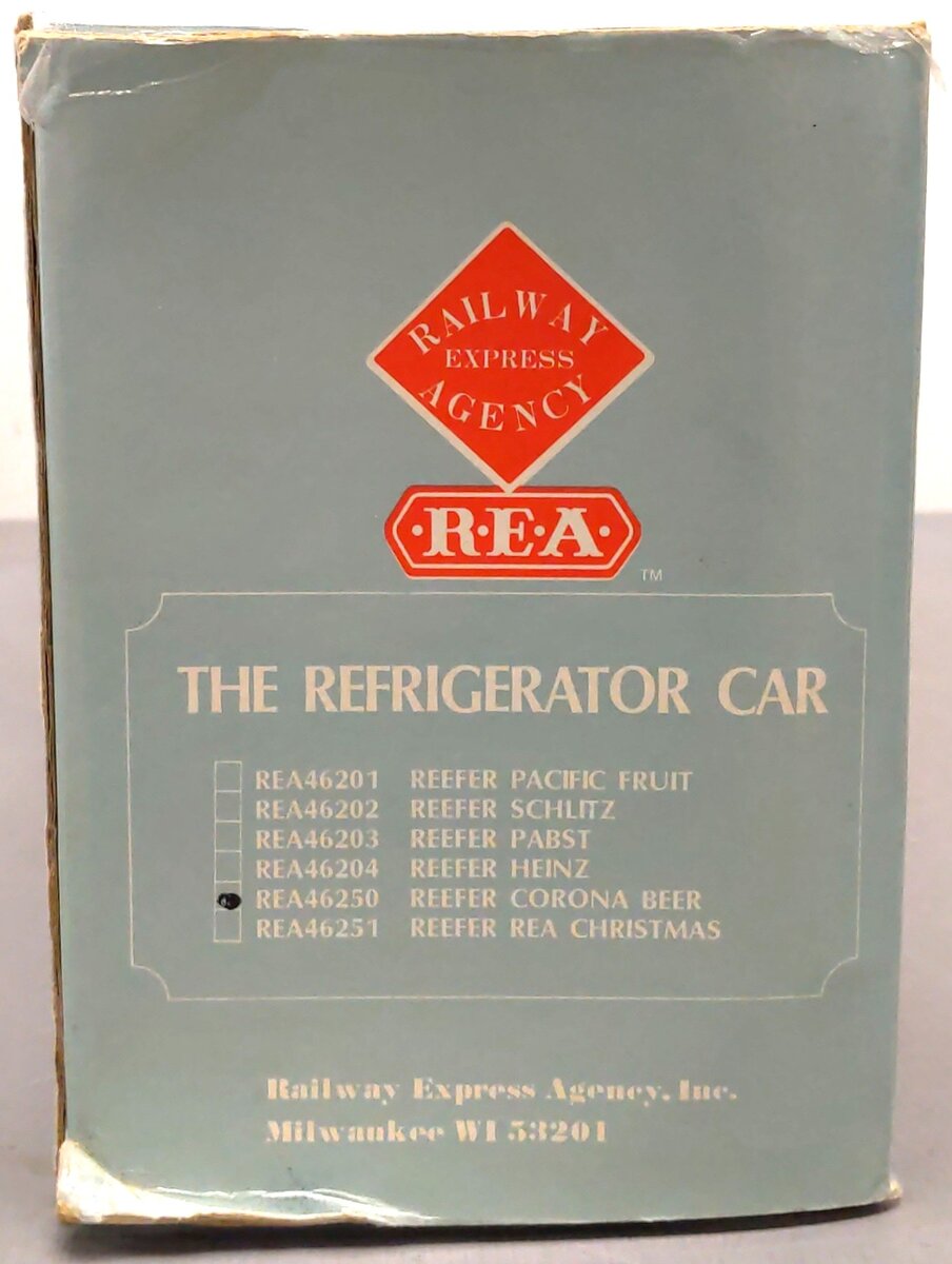Aristo-Craft 46250 G Scale Corona Refrigerator Car #46520 EX/Box