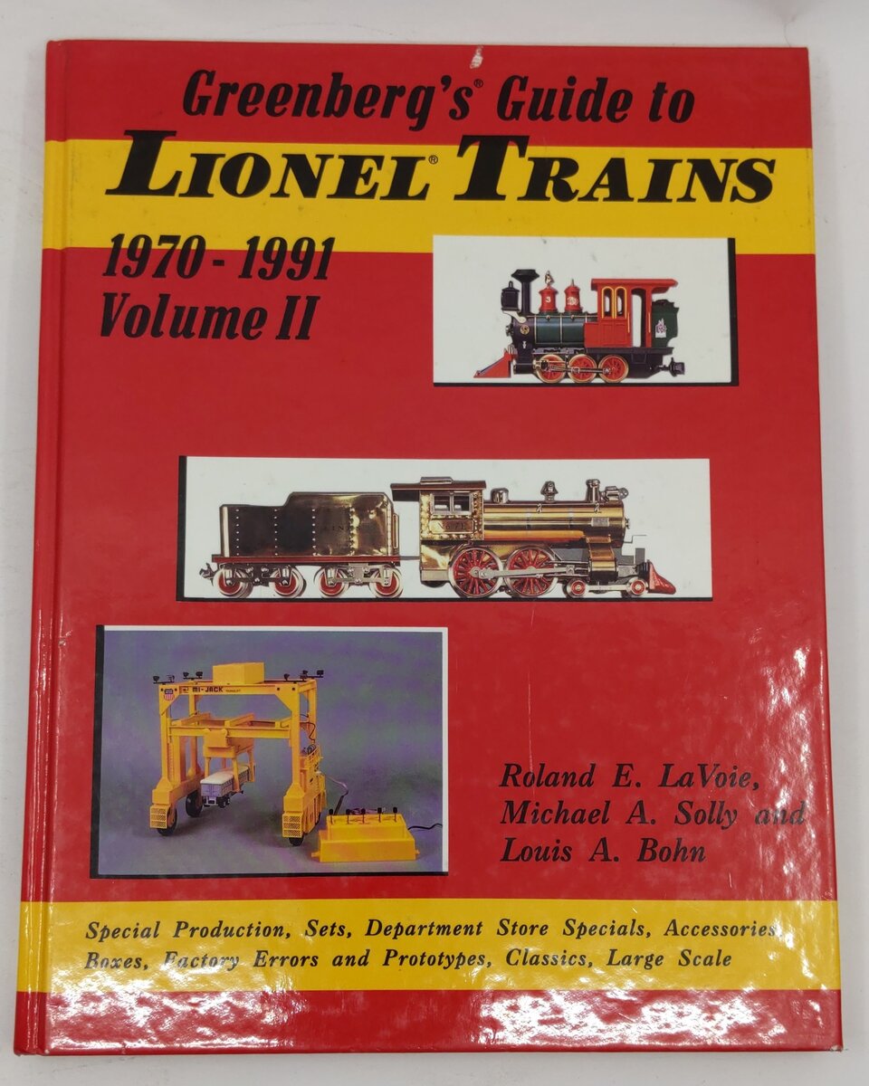 Greenberg's Guide to Lionel Trains, 1970-1991, Vol 2 Hardcover Book VG