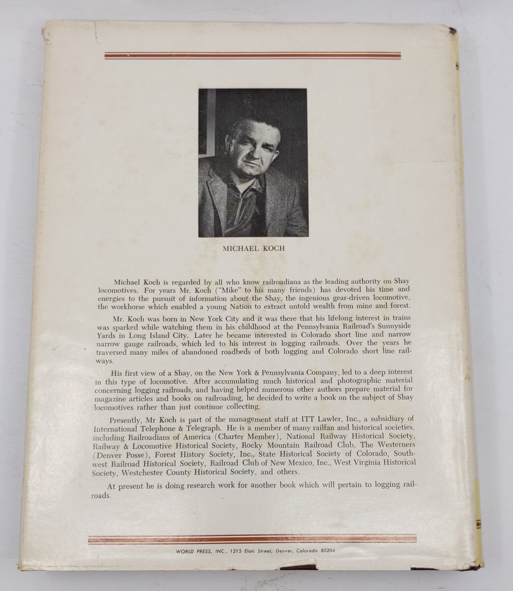 The Shay Locomotive Hardcover Book By Michael Koch