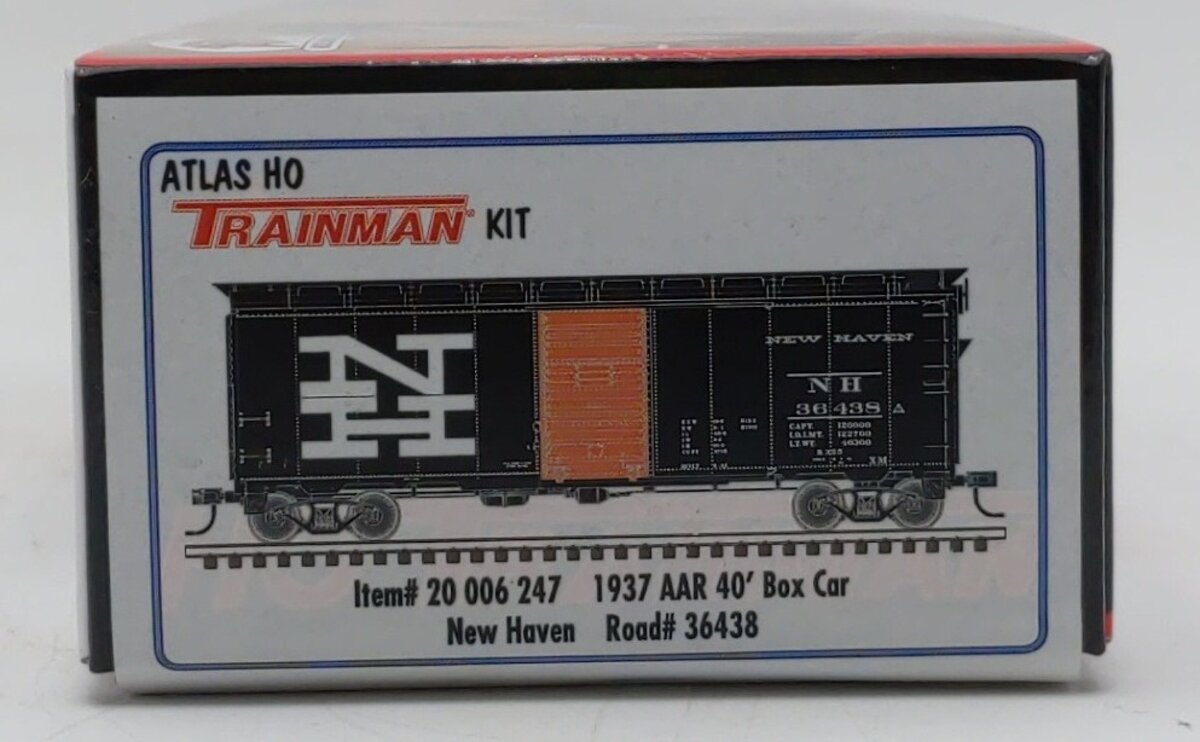 Atlas 20006247 HO New Haven TMAN 1937 AAR 40' Boxcar Kit #36438