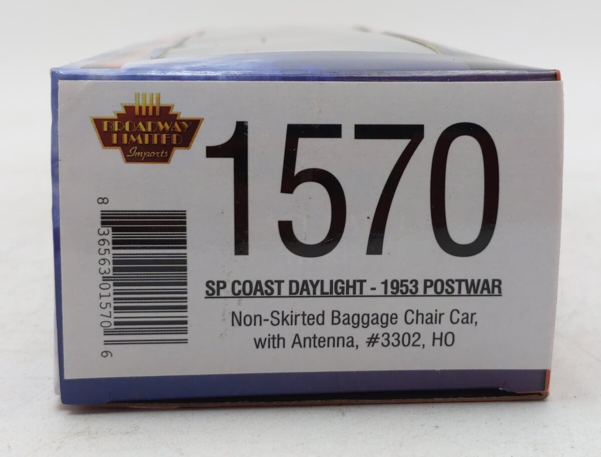 Broadway Limited 1570 HO SP Coast Daylight Streamlined 1953 Passenger Car #3302
