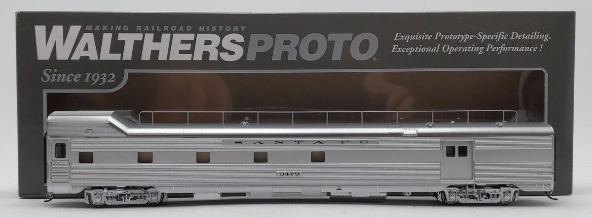 Walthers 920-9661 HO SF Deluxe Edition 2 85' Baggage-Dorm Transition Car #3479