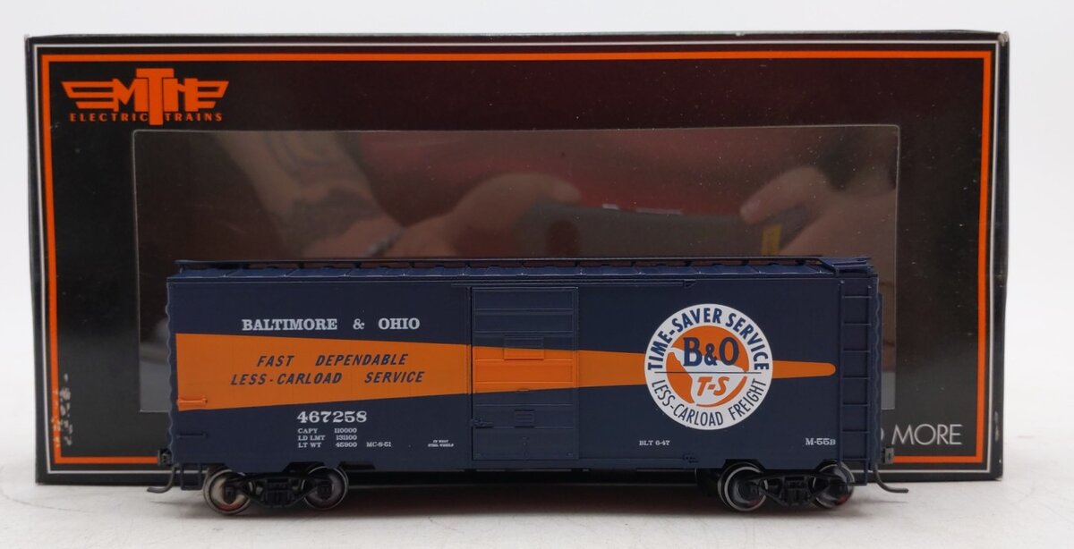 MTH 81-74002 Baltimore & Ohio HO Scale 40' PS-1 Boxcar #467258