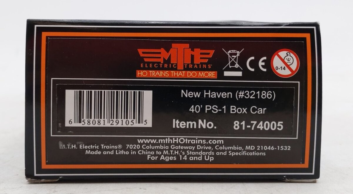MTH 81-74005 New Haven HO Scale 40' PS-1 Boxcar #32186
