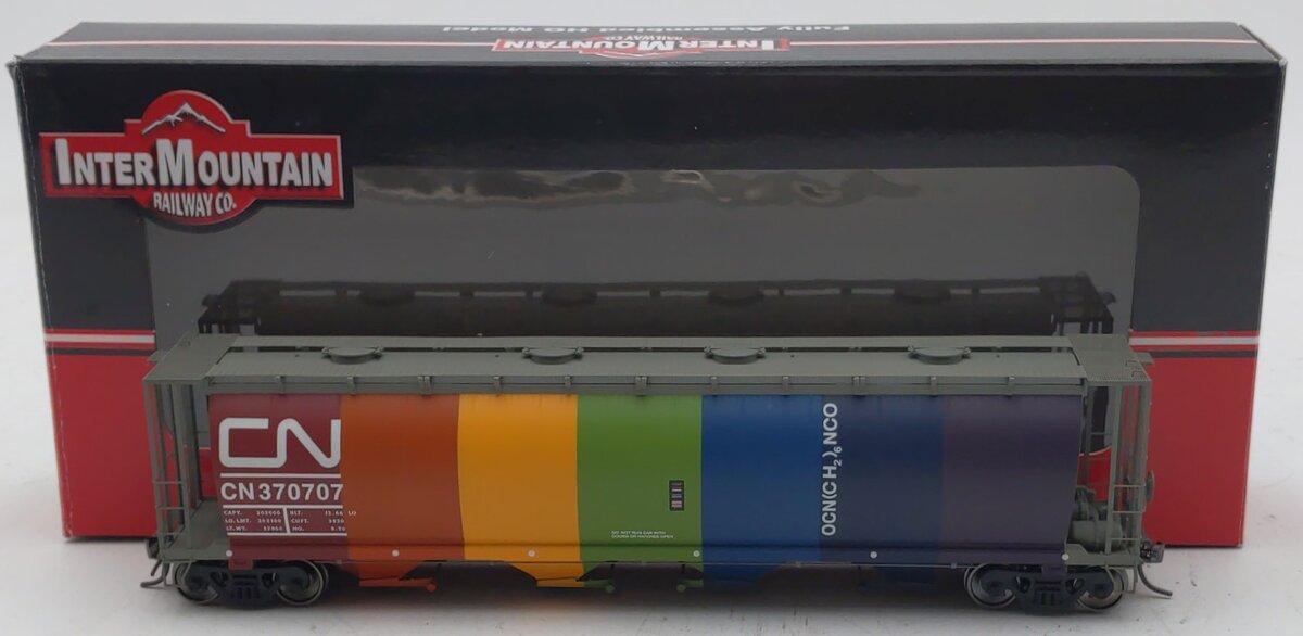 InterMountain 45225-09  HO Canadian National 4-Bay Cylindrical Hopper #370707 LN/Box