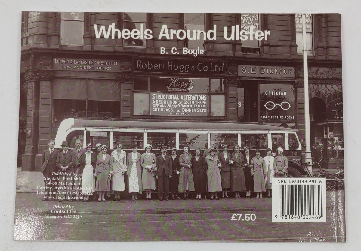 Wheels Around Ulster Paperback Book By Bryan Boyle EX
